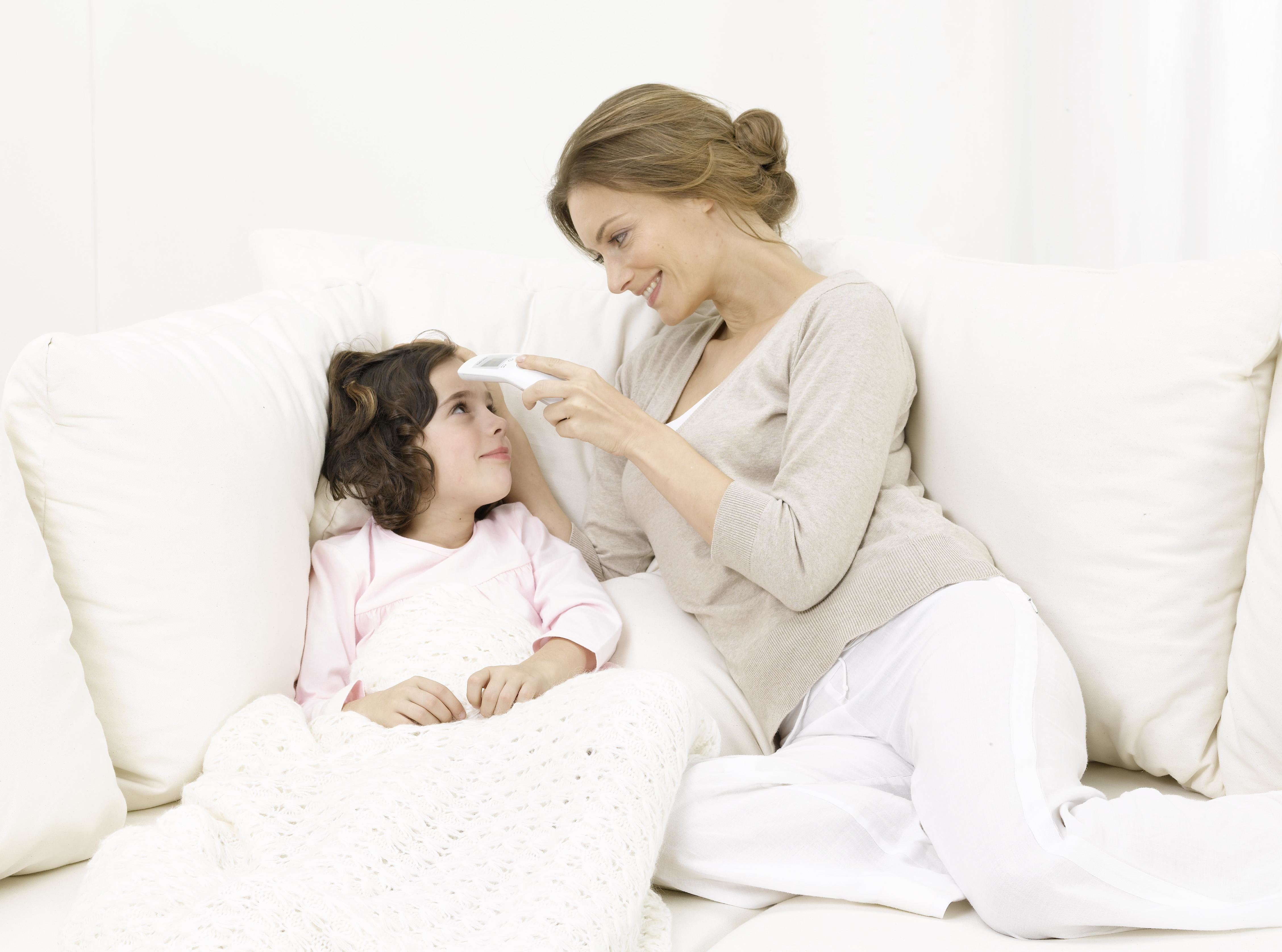 Beurer FT 85 Termometer med fjernregistrering Hvid Pande Knapper